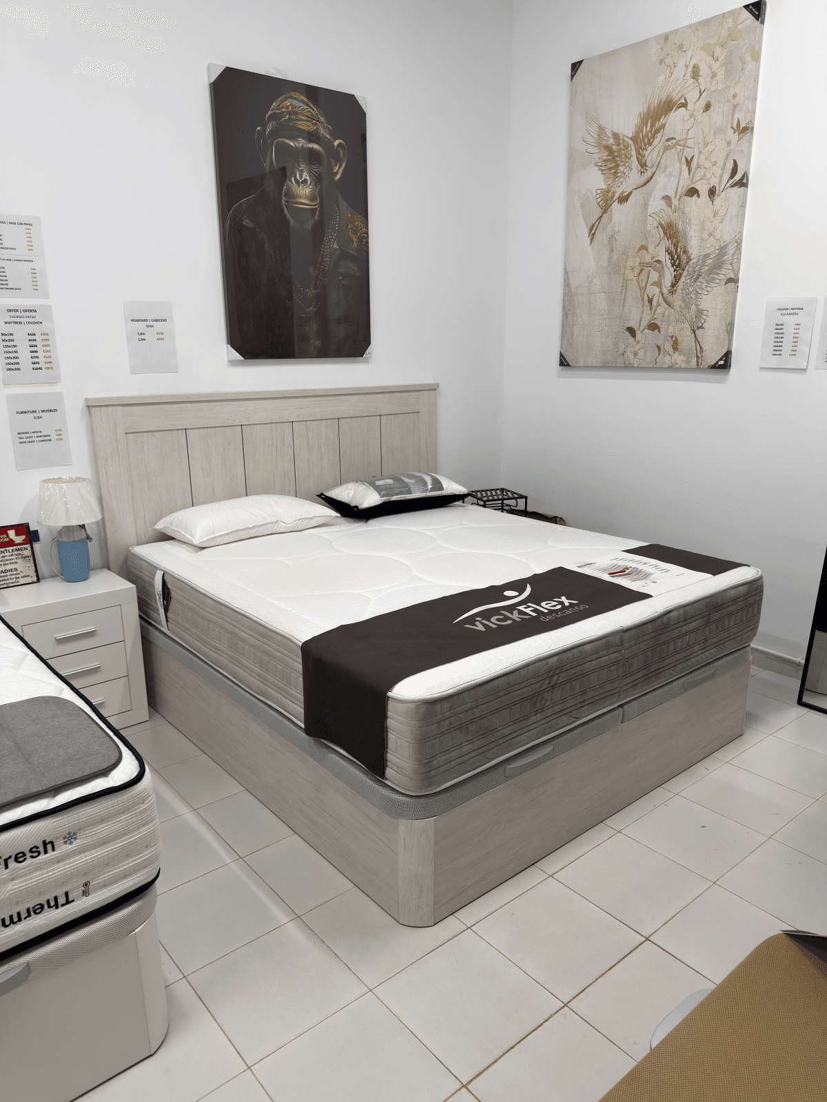 Alhambra mattress with artico lift-up HC30