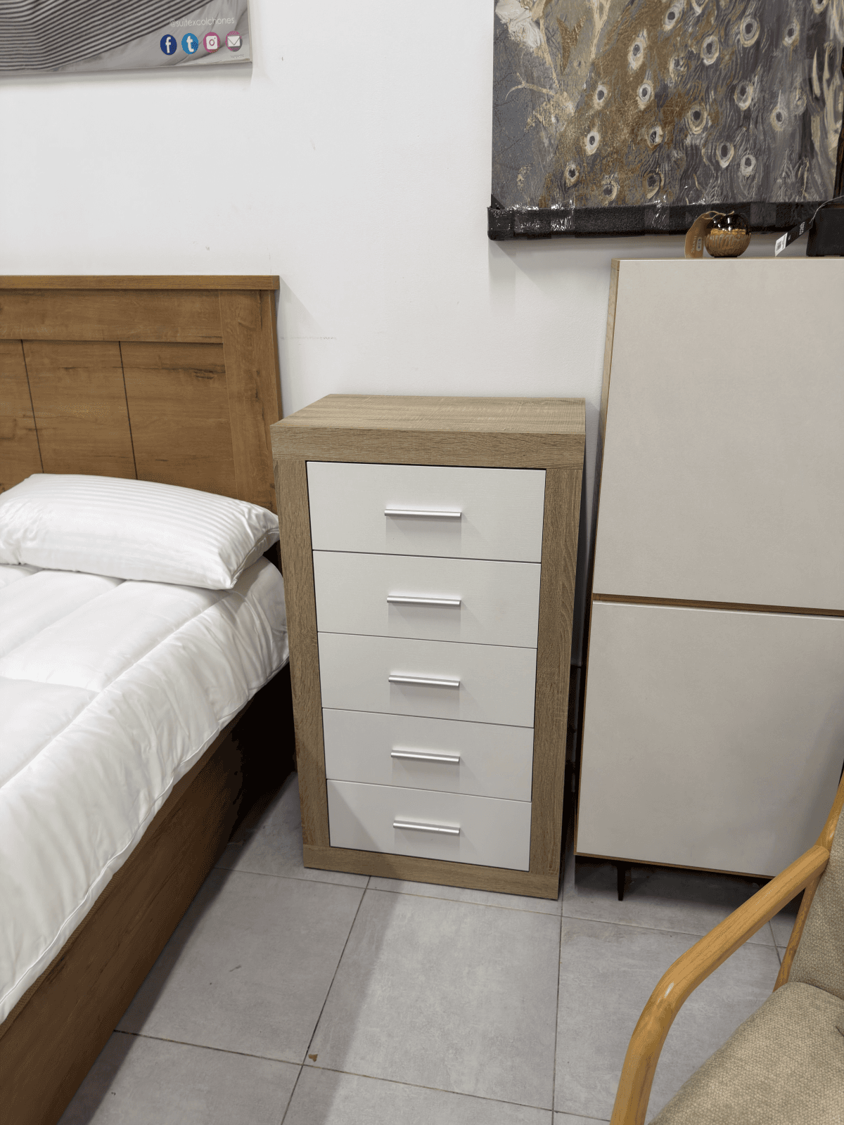 Elba Tall Chest of Drawers