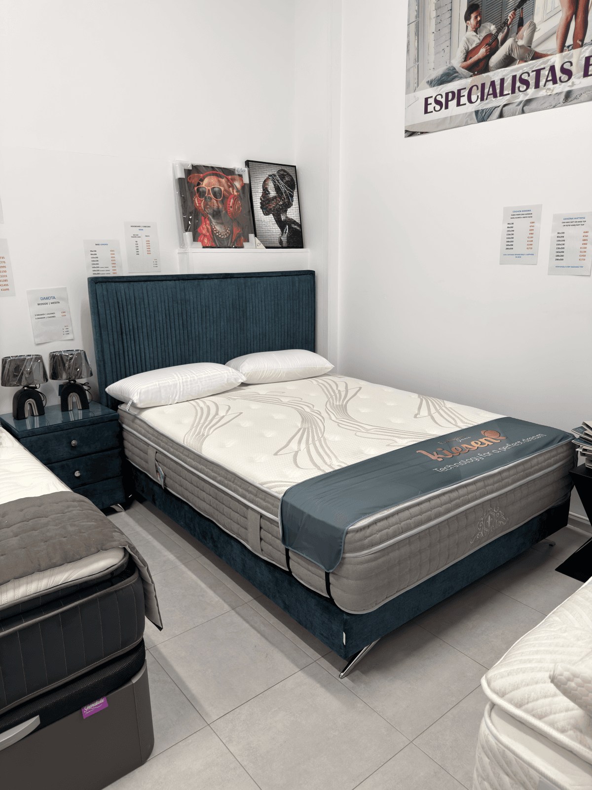 Armonia mattress with Londres solid base